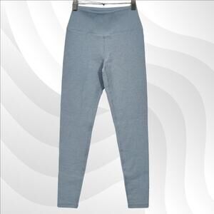 2/$30 Glyder Ice Blue Ribbed Metallic Leggings Size XS NWOT
